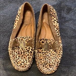 Ralph Lauren leopard print loafers